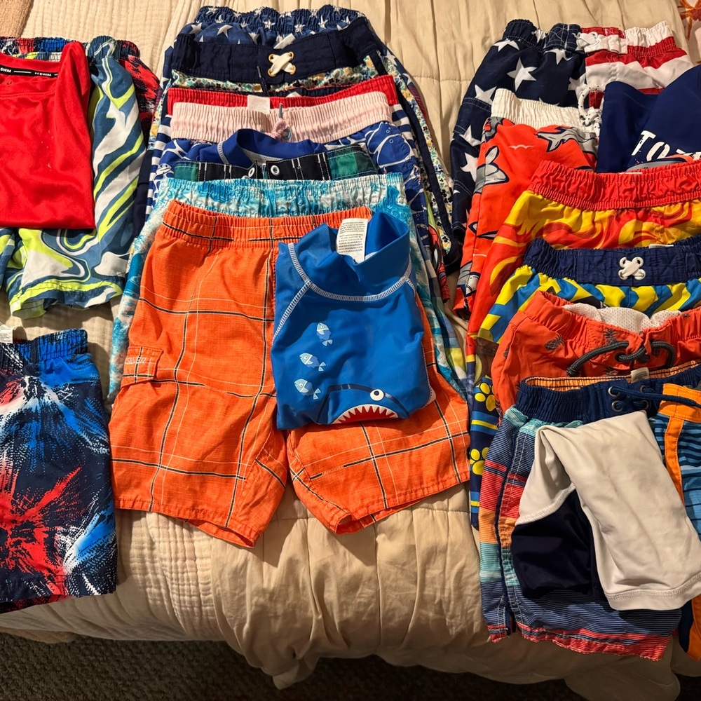 Colorful Boys' Swim Trunks Collection 2-5T